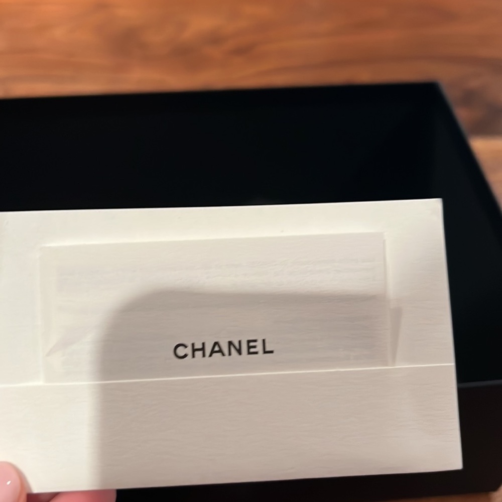 ❌SOLD❌New 2022 Chanel Classic Wallet Chain Full Set Black Caviar Leather Silver - Picture 8 of 11